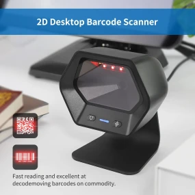Netum D-8600 Hands Free 1D 2D Barcode Scanner