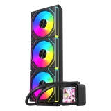 ACEGEEK Cryoscreen 360 Black CPU Cooler With LCD Screen & ARGB lighting.