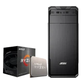 Biostar AMD Ryzen 5600G Desktop PC Binary Logic & get free Intopic SP-HM-BT161 Speaker