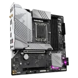 This is the side image of GIGABYTE B760M AORUS ELITE AX DDR5 13th and 12th Gen Intel mATX Motherboard