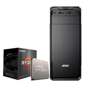 Biostar AMD Ryzen 5600G Desktop PC Binary Logic & get free Intopic SP-HM-BT161 Speaker