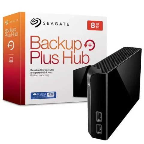 Seagate 8TB Backup Plus USB 3.0 External Hard Drive with USB Hub(STEL8000300)