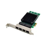 Lan Card SUNWEIT ST7297 PCIe x1 82571 Quad- 1G RJ45 Copper Ethernet NIC